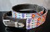 画像2: Beaded Leather Guitar Strap  (2)