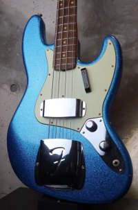 Fender USA Custom Shop Jazz-Bass '60s Stack Nob Relic / Blue Sparkle