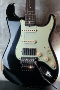 Fender Custom Shop '62  Stratocaster S-S-H  Aged Black / Heavy Relic / FRT