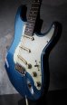 画像5: Davis Custom Guitars Stratocaster VSS Relic / Flame Maple Neck / Cobalt Blue  (5)