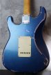 画像2:  Davis Custom Guitars Stratocaster VSS Relic / Flame Maple Neck / Cobalt Blue 