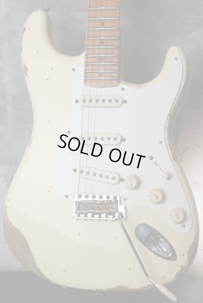 画像1: Fender Custom Shop 1957 Stratocaster Relic Olympic White  :I