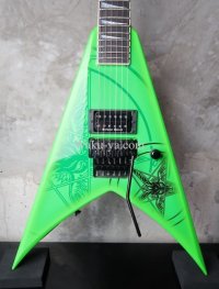 Jackson USA Custom Shop KV2 King V 1H Baphomet / Kawasaki Green