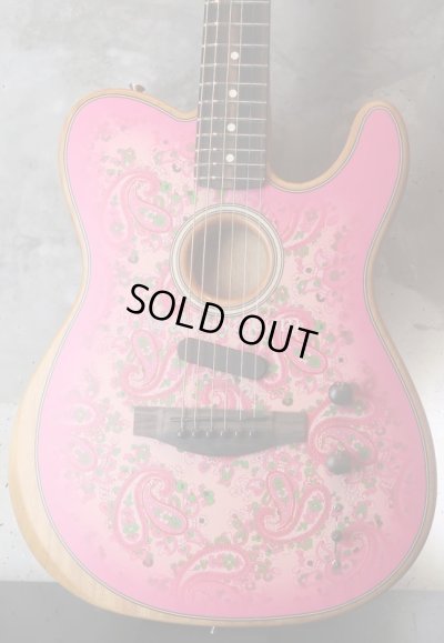 画像2: Fender USA American Acoustasonic Telecaster / Pink Paisley
