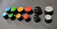 Real Vintage Knob  / Glay / Blazk / Red / D-Yellow / Green / Blue