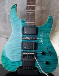 Spirit by Steinberger GU-7R Custom / Flame top Trans Green 