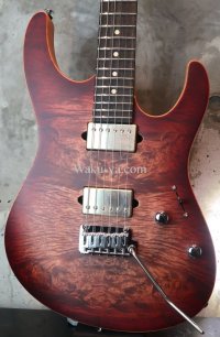 Suhr Modern Waterfall Burl Maple / Faded Trans Wine Red Burst