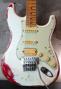 Fender Custom Shop '60 Stratocaster S-S-H Heavy Relic FRT / Ltd White Lightning