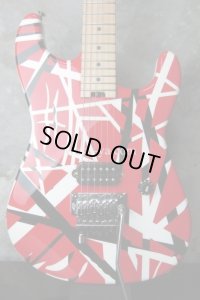 EVH Striped Series Red with Black Stripes