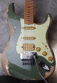  Fender Custom Shop Alley Cat Stratocaster Heavy Relic / Faded Army Drab Green