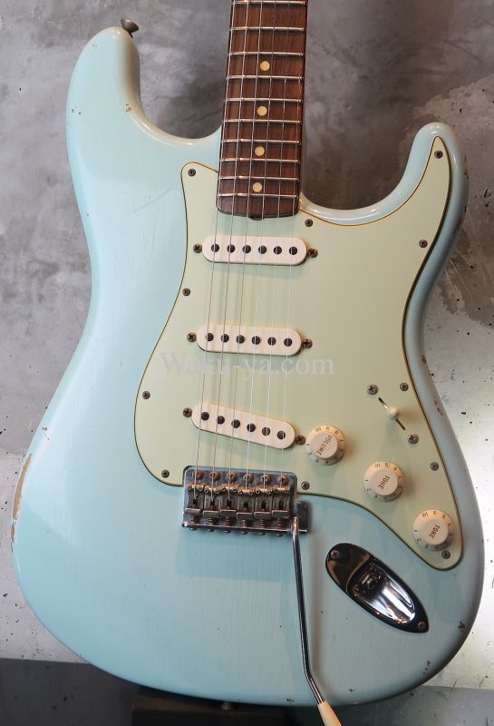 画像1: Fender USA Custom Shop 1960 Stratocaster /  Sonic Blue  / Hard Relic 