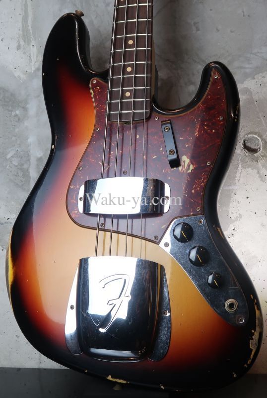 画像1: Fender Custom Shop '64 Jazz Bass Relic 3 Color Sunburst