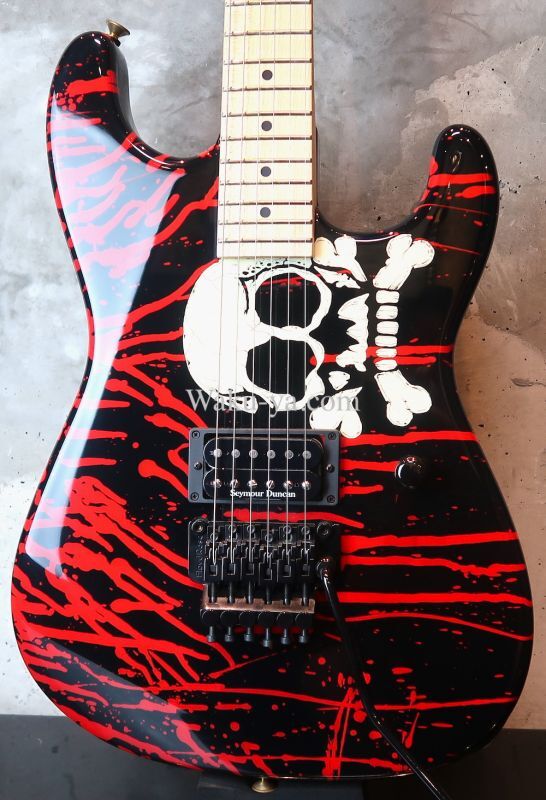 Charvel USA Custom Shop Warren DeMartini Blood and Skull 