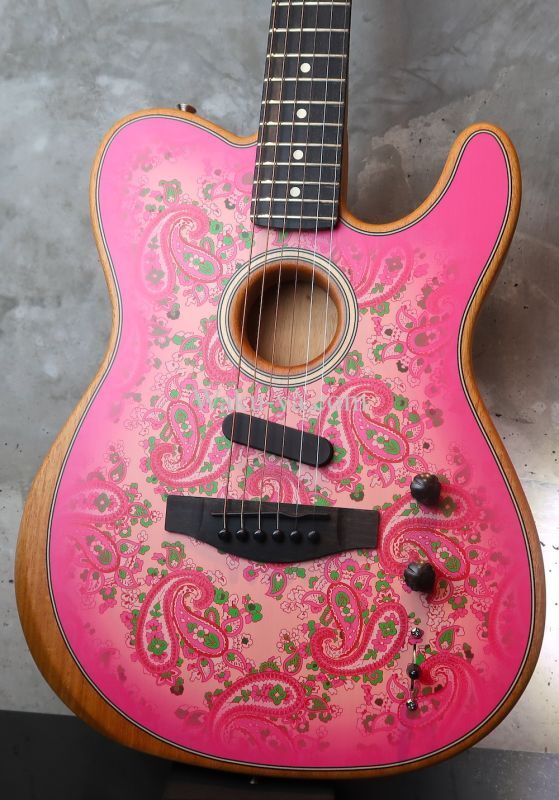 Fender USA American Acoustasonic Telecaster / Pink Paisley