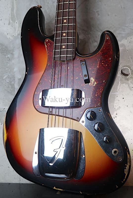 Fender Custom Shop '64 Jazz Bass Relic 3 Color Sunburst