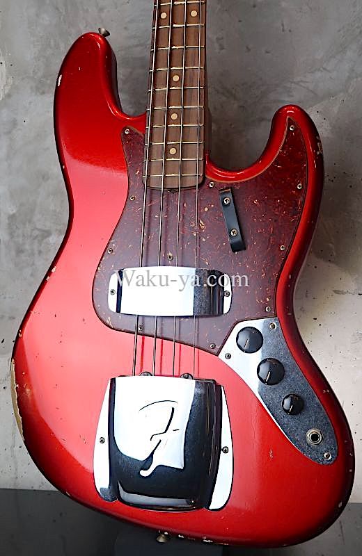 画像1: Fender CS  '64 Jazz Bass  Hard Relic / Candy Apple RED