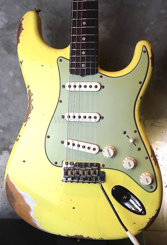 画像1: Fender Custom Shop '63 Stratocaster  Heavy Relic / Grafitti Yellow