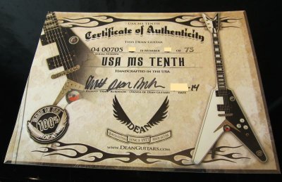 画像3: DEAN USA Michael Schenker "x of 75" 10th Anniversary LTD