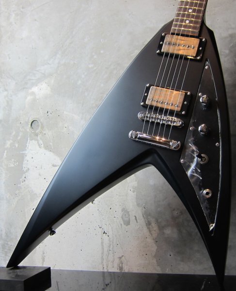 画像1: ESP Custom Shop George Lynch Super V / Matt Black  (1)