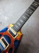 画像7: GMP Guitars GMP "V" Blue Sparkle w/ Custom Flames (7)