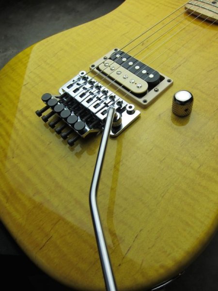 画像6: RS Guitarworks Old School Trans Yellow w/ 1P Flame Maple   (6)