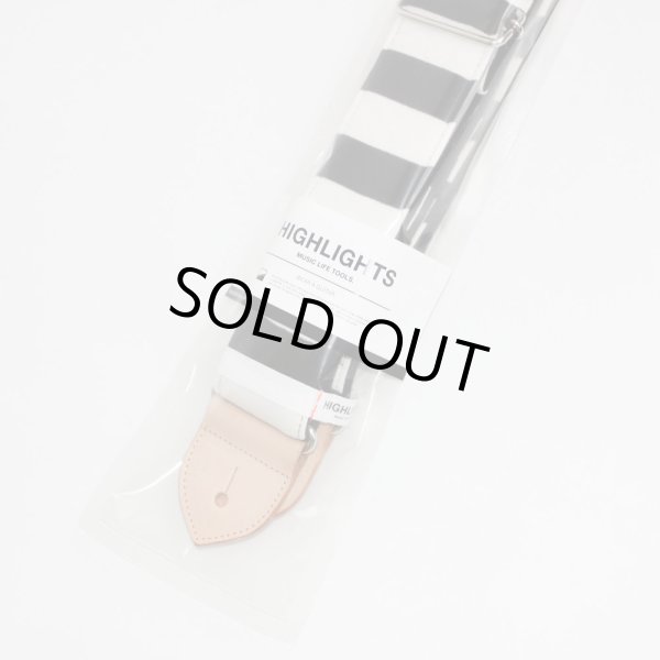 画像2: Highlights MLT Black Border Lines / Black Back / Natural Leather  (w/o hole) (2)