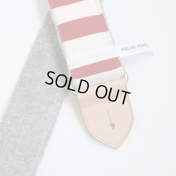 画像2: Highlights MLT Red Border Lines / Gray Back / Natural Leather (2)