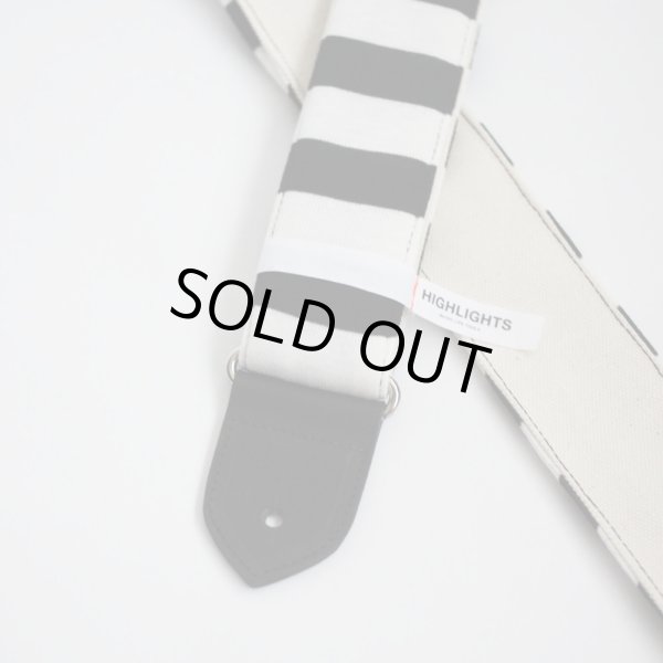 画像4: Highlights MLT Black Border Lines / White Canvas Back / Black Leather (4)