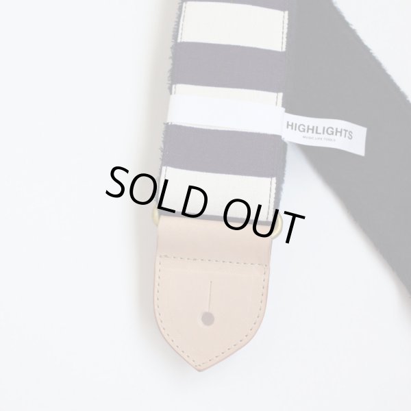 画像2: Highlights MLT Black Border Lines / Black Back / Natural Leather (2)