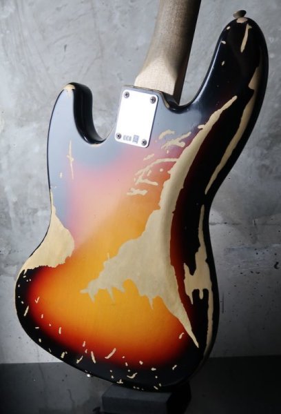 画像7: Fender Custom Shop Jazz Bass Jaco Pastorius Relic / Sunburst (7)