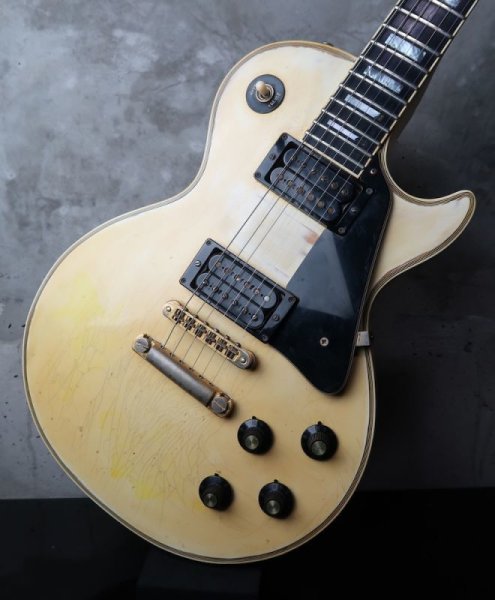 画像7:  Gibson USA Les Paul Custom1974  Ivory / White  (7)