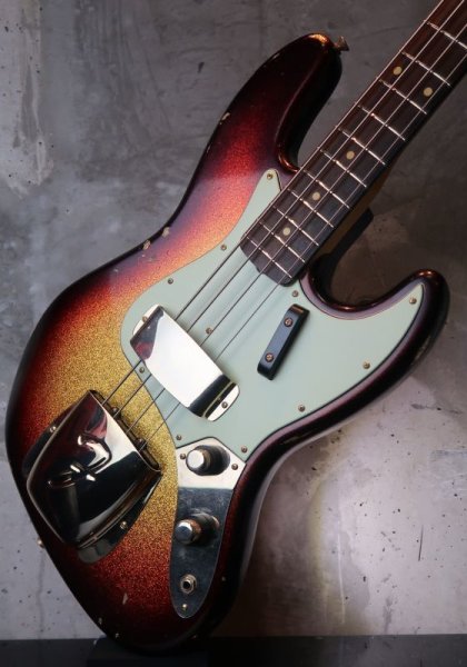 画像4: Fender Custom Shop '60s Jazz Bass Light Relic /  Sunburst Sparkle Finish / Matching Head (4)