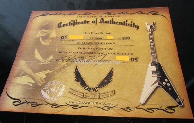 画像2: DEAN USA Michael Schenker Flying V #9X/100 Limited