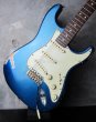 画像11:  Davis Custom Guitars Stratocaster VSS Relic / Flame Maple Neck / Cobalt Blue  (11)