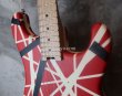 画像9: EVH Striped Series 5150 Red, / Black /  White Stripes (9)