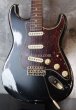 画像1: Davis Custom Guitars / Stratocaster VSS Relic / Flame Maple Neck / Black  (1)