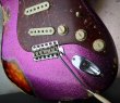 画像9: Fender Custom Shop 1962 Stratocaster Heavy Relic / Magenta Sparkle  (9)