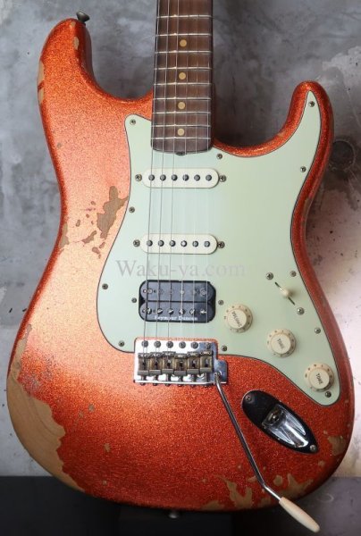 画像1: Fender Custom Shop 1962 Stratocaster SSH Heavy Relic / Trance Orange (1)