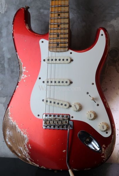 画像1: Fender Custom Shop  '57  Stratocaster Heavy Relic / Candy Apple RED (1)