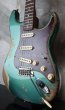 画像4: Fender Custom Shop 62 Stratocaster / Aged Sherwood Green Metallic / Heavy Relic  (4)