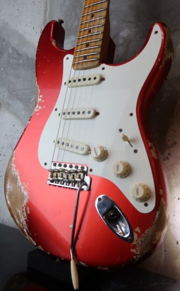 画像9: Fender Custom Shop  '57  Stratocaster Heavy Relic / Candy Apple RED (9)