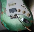 画像9: Fender Custom Shop 1969 Stratocaster SSH Heavy Relic / Trance Green LAC Spaekle (9)