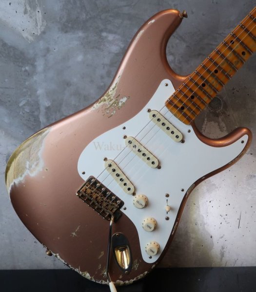 画像11: Fender Custom Shop Stratocaster 1957 Heavy Relic / RARE Aged Copper Finish / Gold Parts (11)