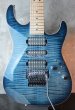 画像1: Tom Anderson Drop Top 7 String / Arctic Blue Burst with Binding  (1)