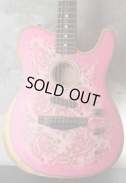 画像2: Fender USA American Acoustasonic Telecaster / Pink Paisley (2)
