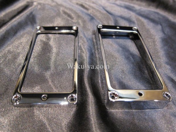 画像1: Gibson Les Paul Custom Pickup Mounting Ring Escutcheon （Round type）/ HARD / Chrome Set (1)