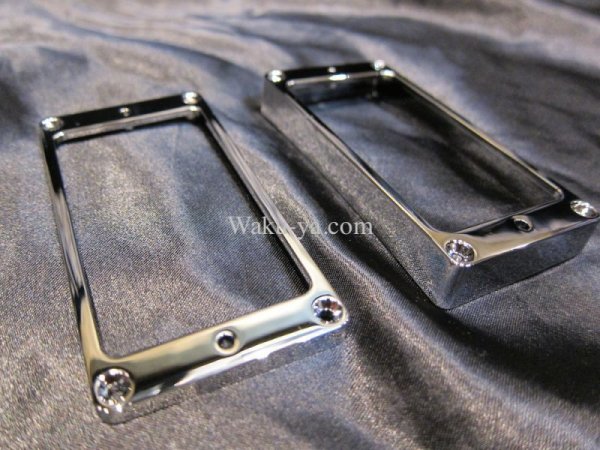 画像2: Gibson Les Paul Custom Pickup Mounting Ring Escutcheon (Round type)/ HARD / Chrome Set / John Sykes (2)