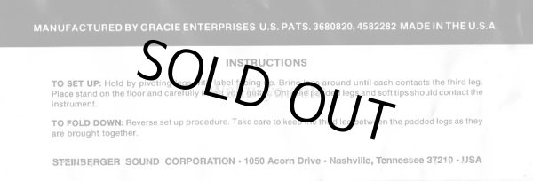 画像7: Steinberger Compact Folding Stand / Black (7)