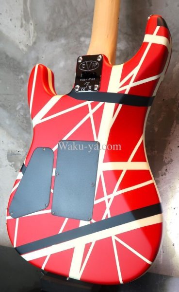 画像5: EVH Striped Series 5150 Red, / Black /  White Stripes (5)