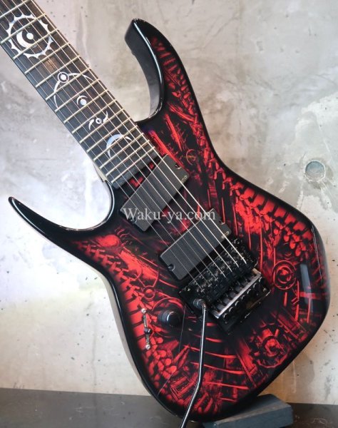 画像13: Dean USA Custom Shop Rusty Cooley RC7 Red Xenocide Lefty  (13)